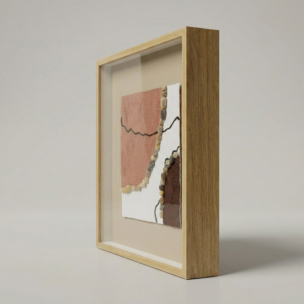 Wooden Frame For Wall (Sand Stone Design) By Zodiya
