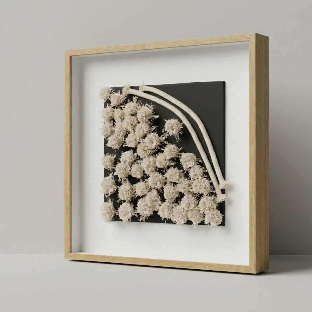 Wooden Wall Frame (Dry Floral Design) By Zodiya