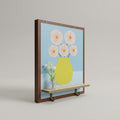 Wooden Floral Wall Art Key Holder by Zodiya