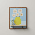 Wooden Floral Wall Art Key Holder by Zodiya