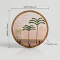 Round Wooden Tree Wall Art Key Holder by Zodiya