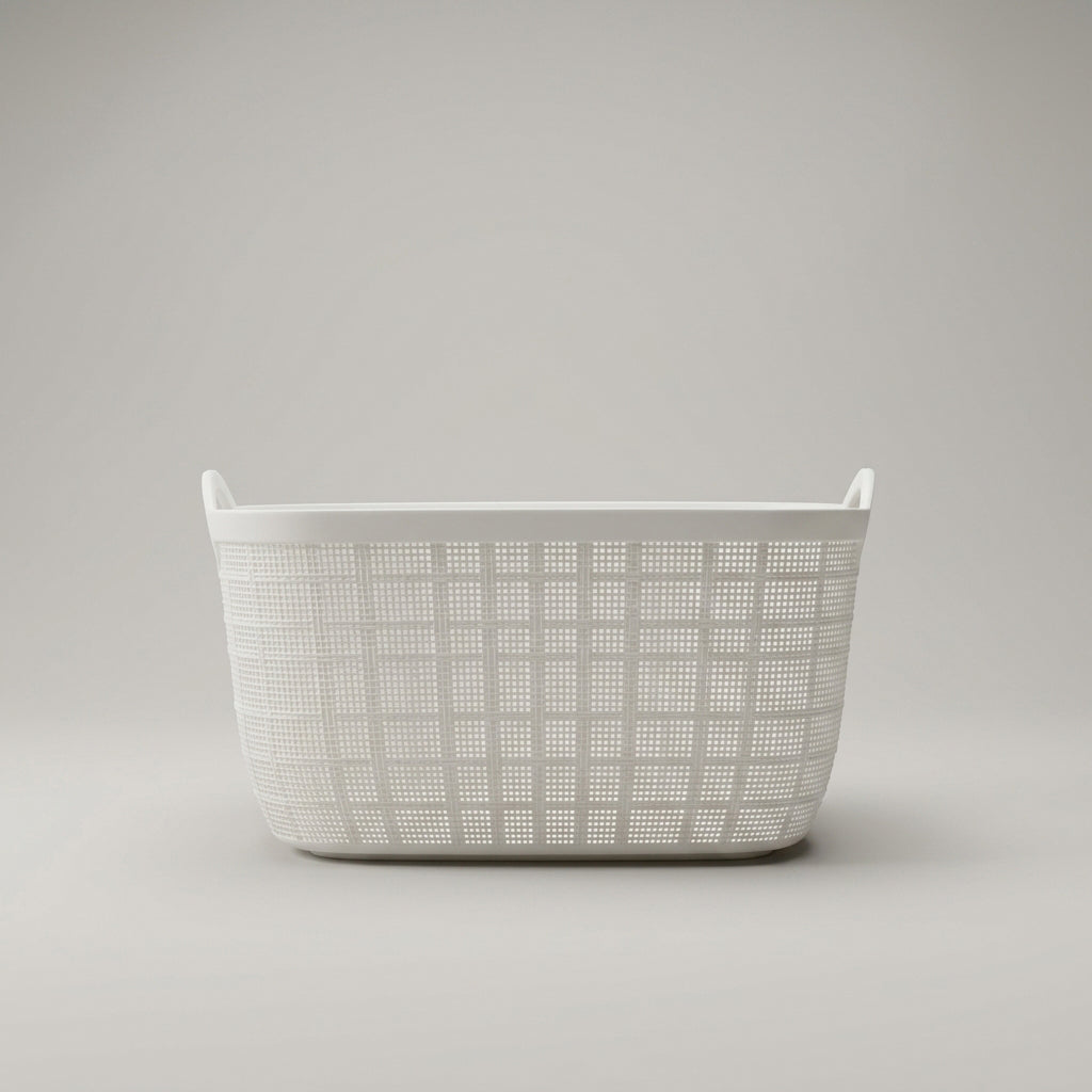 White Multipurpose Organiser Basket By Zodiya