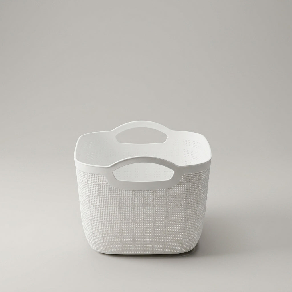 White Multipurpose Organiser Basket By Zodiya