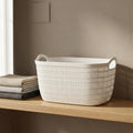 White Multipurpose Organiser Basket By Zodiya