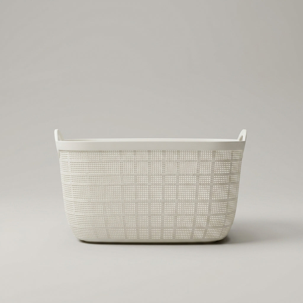 White Multipurpose Organiser Basket By Zodiya