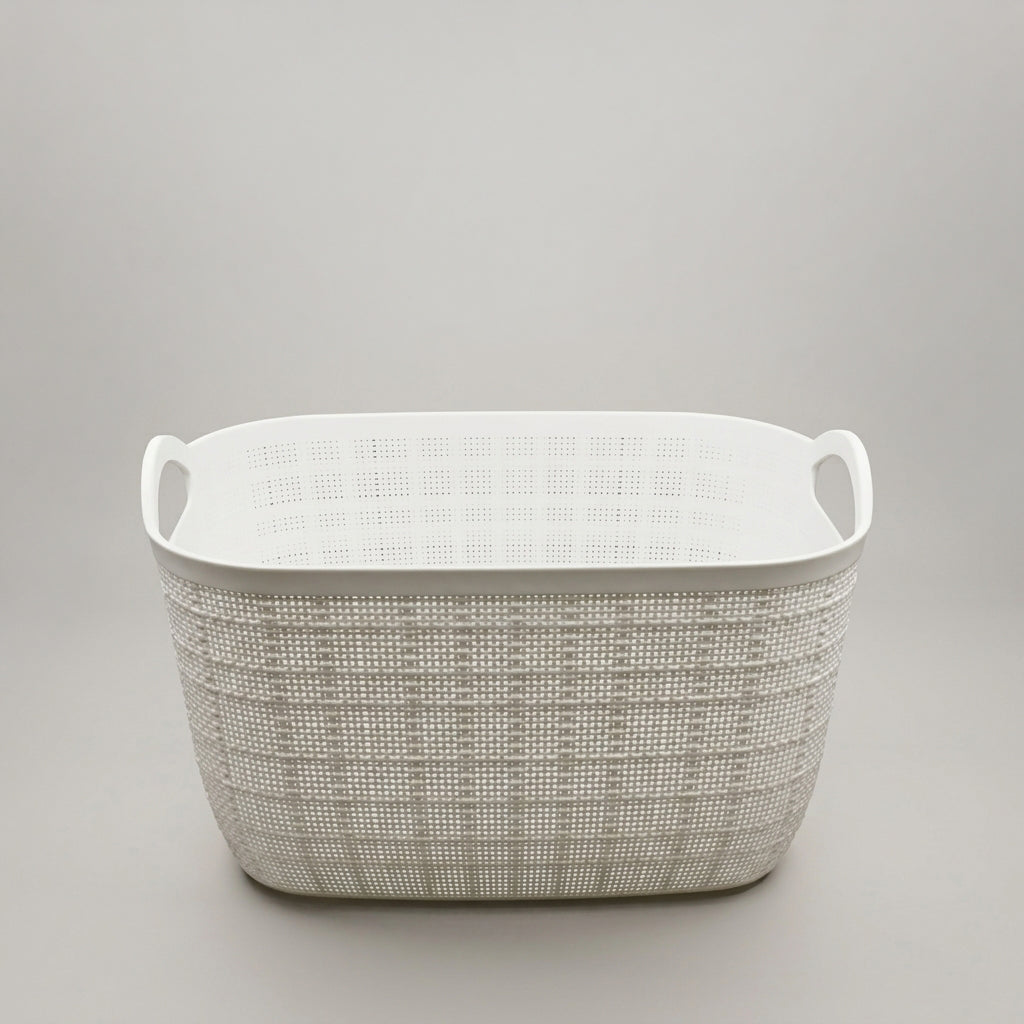 White Organiser Basket (Medium)  By Zodiya