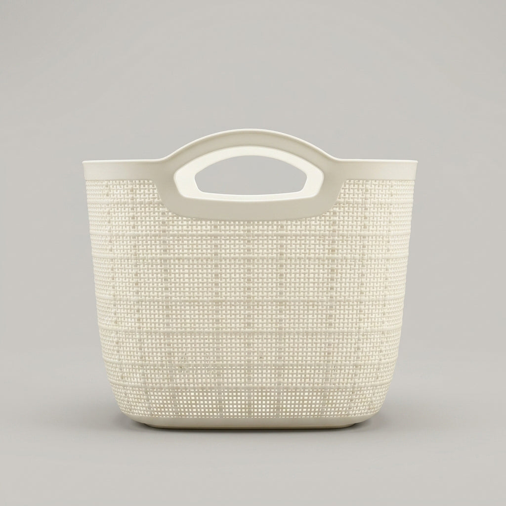 White Organiser Basket (Medium)  By Zodiya