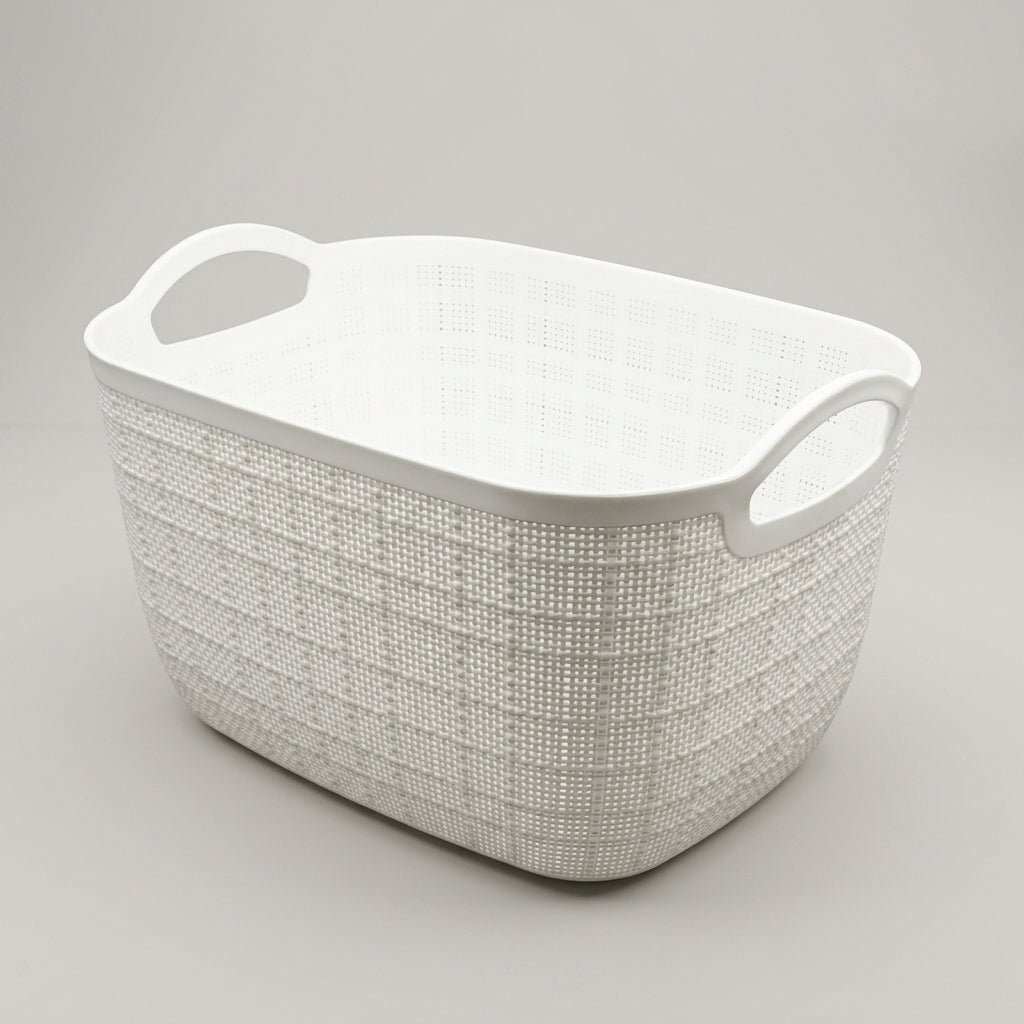 White Organiser Basket (Medium)  By Zodiya