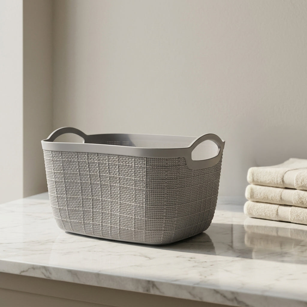 Grey Multipurpose Organiser Basket (large) By Zodiya