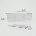 Plastic Refrigerator Storage Box With Botton Drain Button By Zodiya