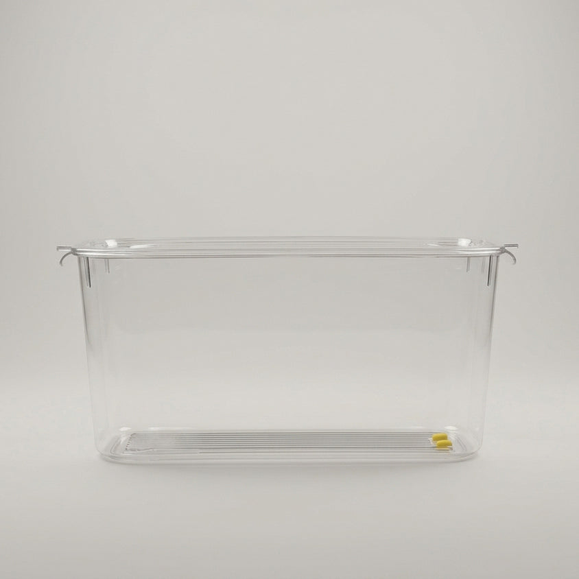 Plastic Refrigerator Storage Box With Botton Drain Button By Zodiya