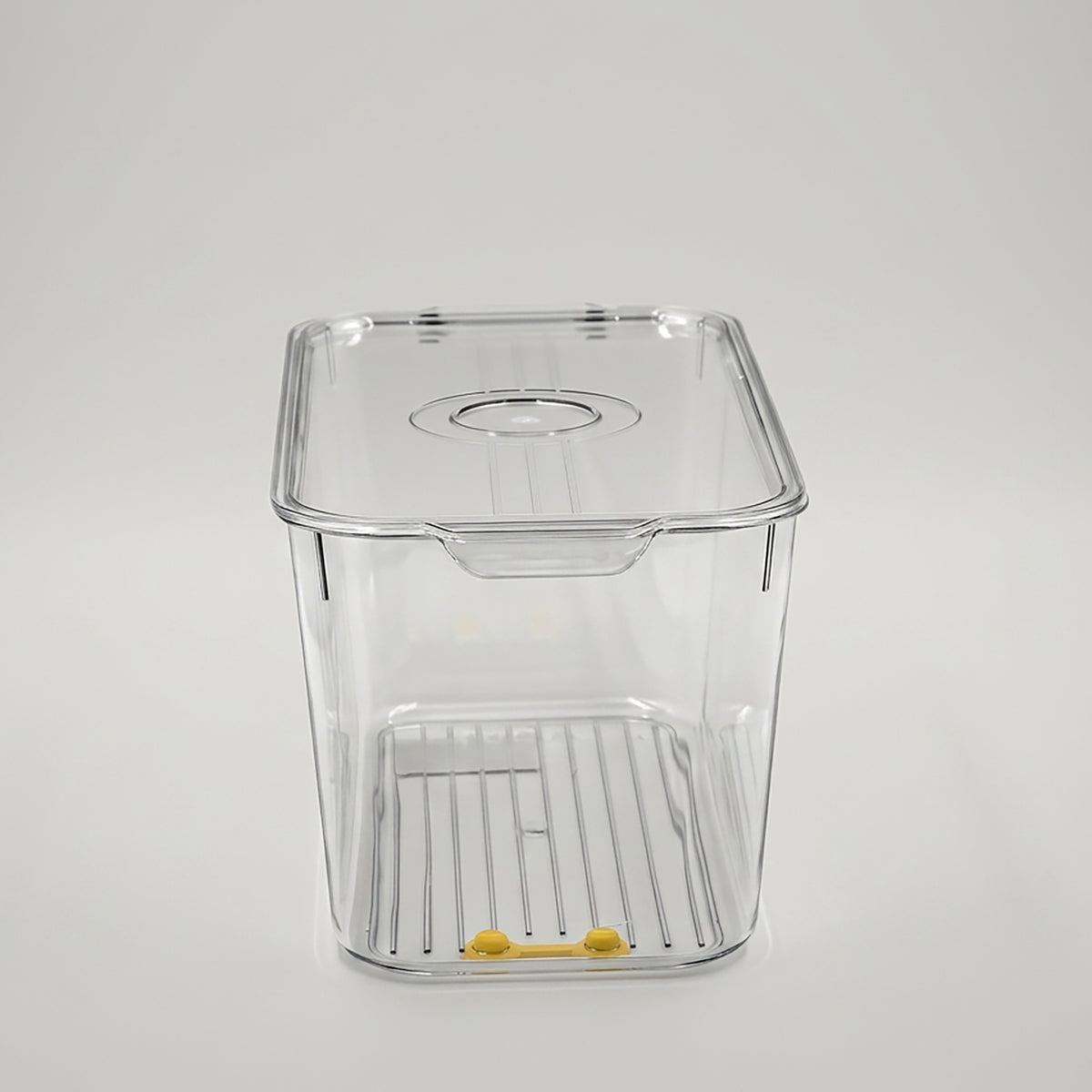 Plastic Refrigerator Storage Box With Botton Drain Button By Zodiya
