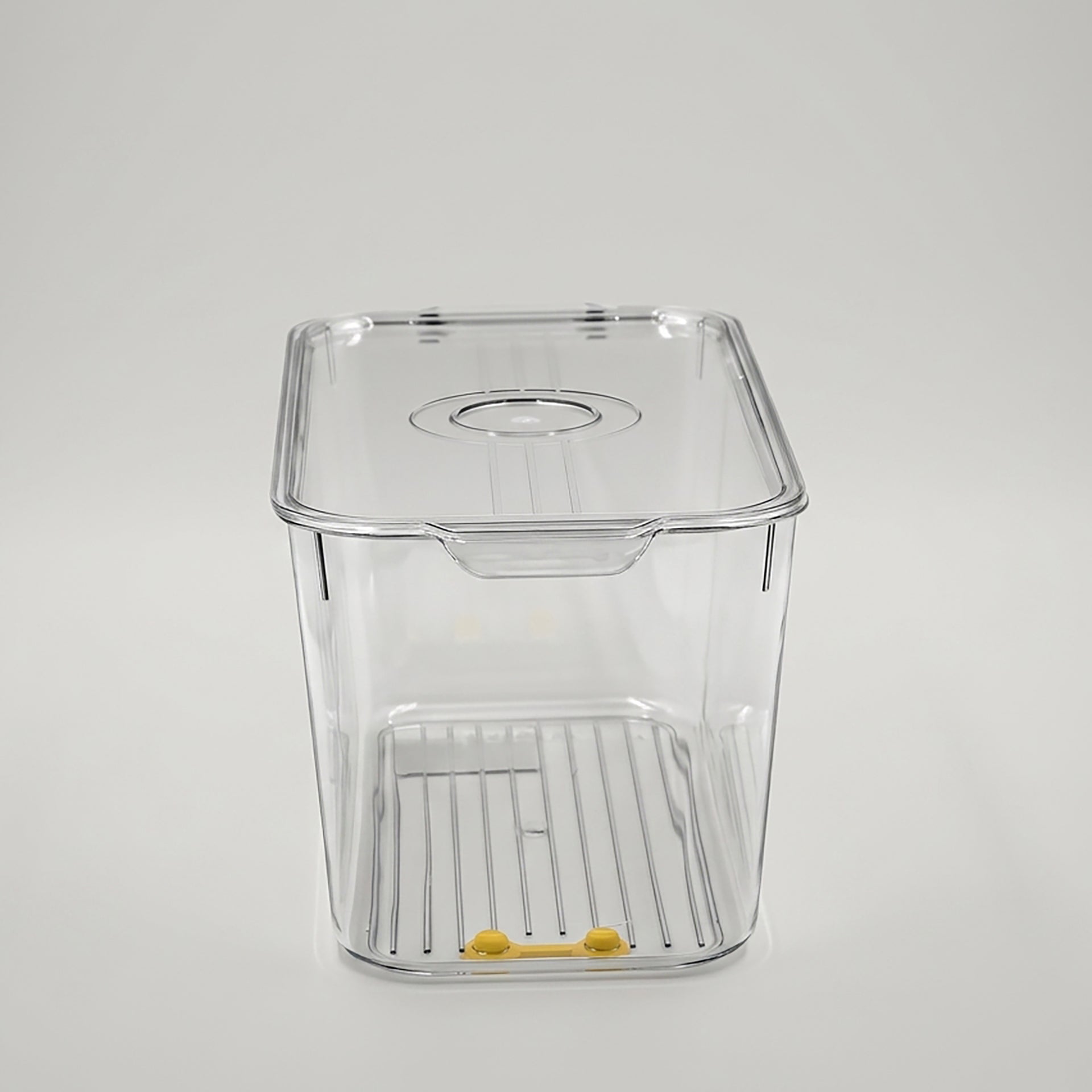 Plastic Refrigerator Storage Box With Botton Drain Button By Zodiya-4