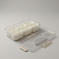 Plastic Fridge Organiser Box (6 Compartments) By Zodiya