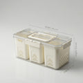 Refrigerator storage box with removable compartments by Zodiya