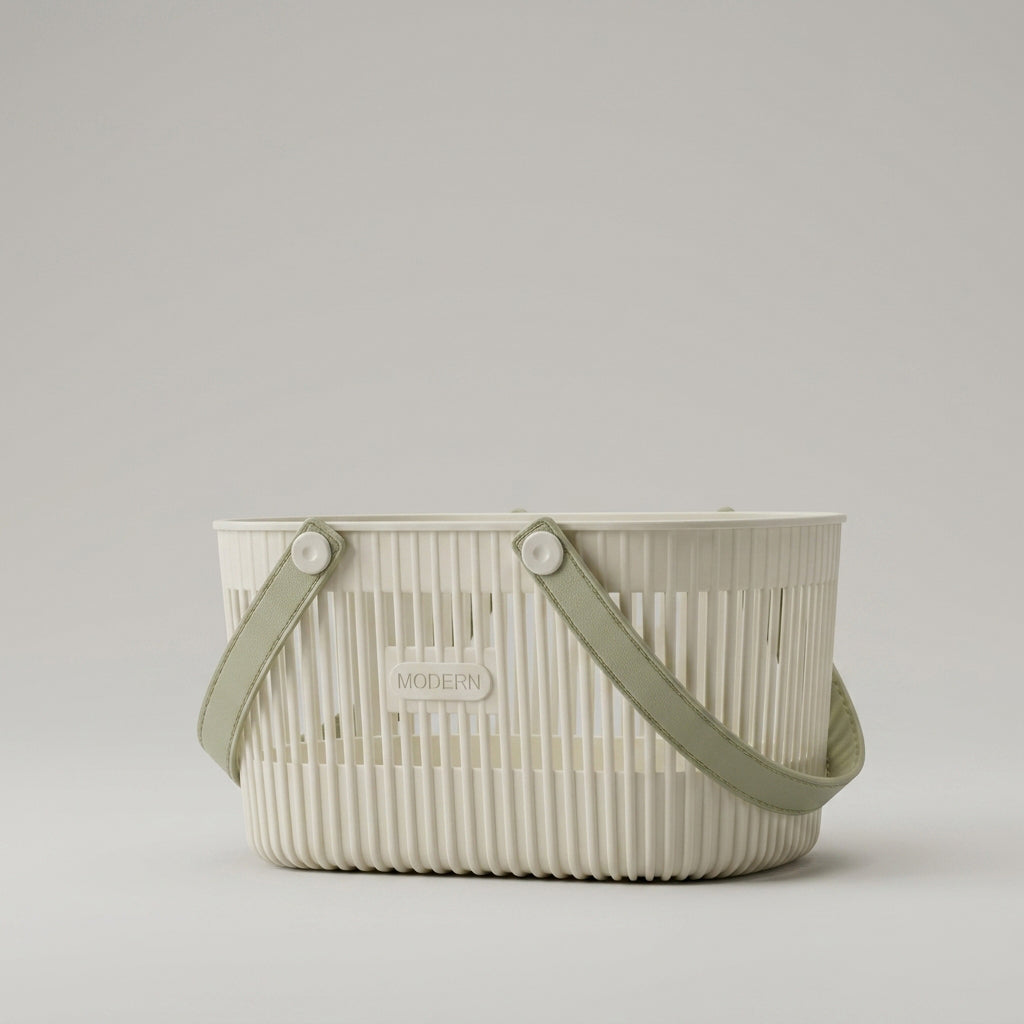 Beige Multipurpose Organiser Basket By Zodiya