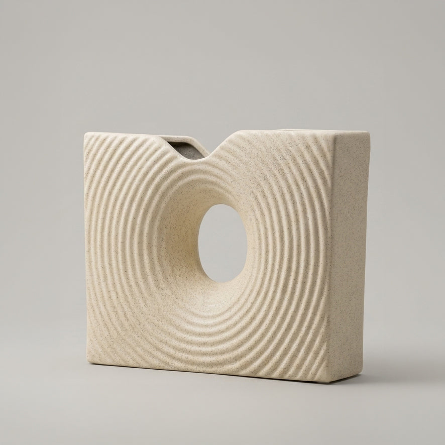 White Ceramic Vase By Zodiya-3