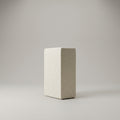 Off-White Square Ceramic Flower Vase (Center Hollow) By Zodiya