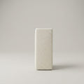 White Ceramic Textured Flower Vase( Rippled, Donut) By Zodiya