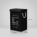 Black Fabric Laundry Basket by Zodiya