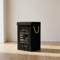 Black Fabric Laundry Basket by Zodiya