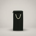Black Fabric Laundry Basket by Zodiya