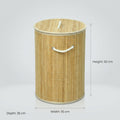 Bamboo Laundry Basket with Lid by Zodiya