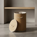 Bamboo Laundry Basket with Lid by Zodiya