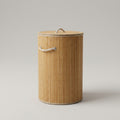 Bamboo Laundry Basket with Lid by Zodiya