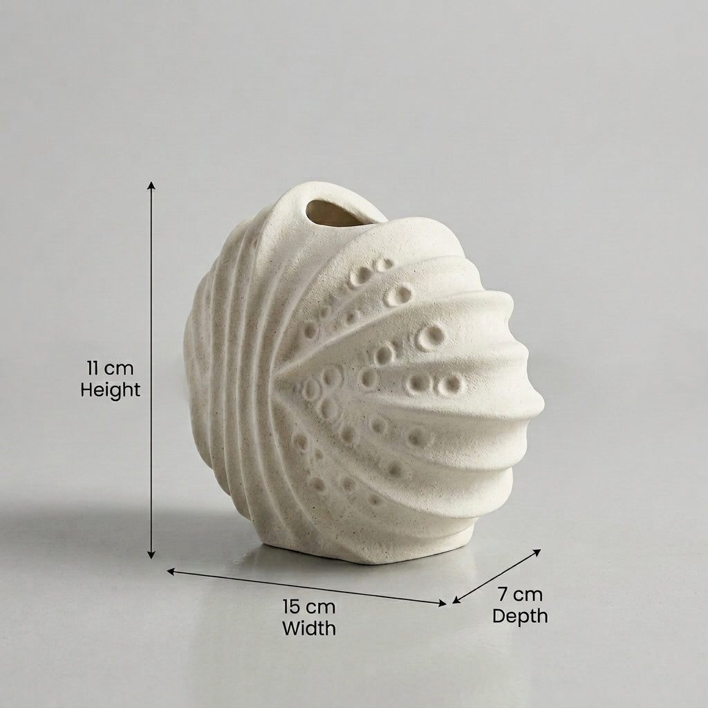 Sea Urchin Shell Flower Vase by Zodiya