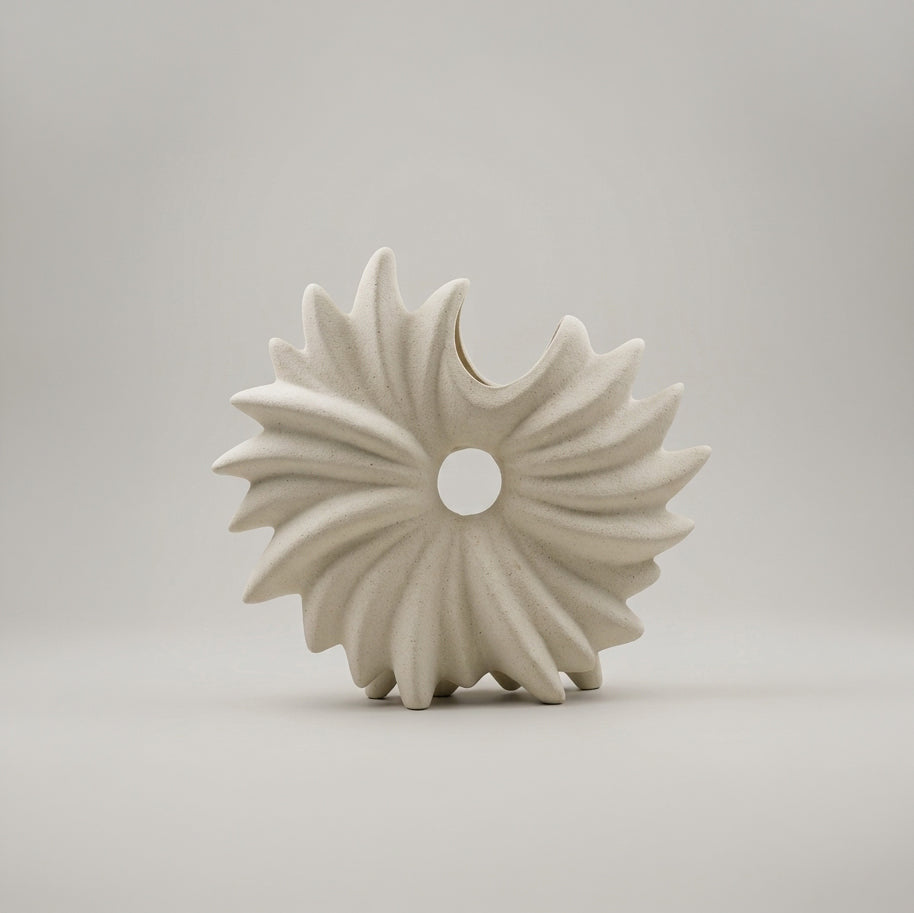 Starburst Shape Ceramic Vase by Zodiya