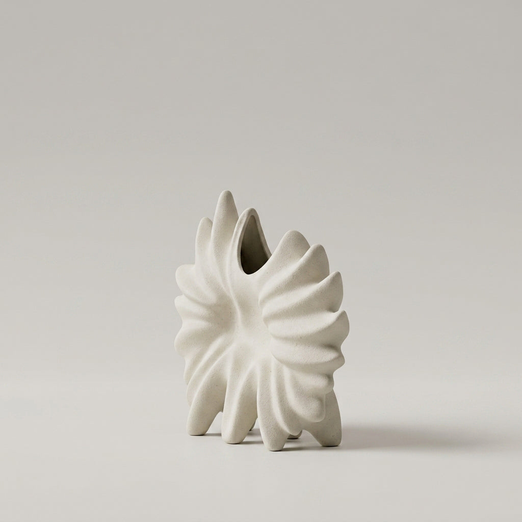Starburst Shape Ceramic Vase by Zodiya