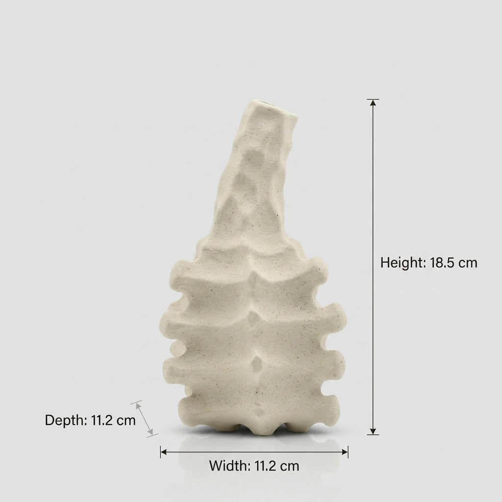 Spiral Shell Flower Vase by Zodiya