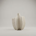 Cream Ceramic Flower Vase by Zodiya