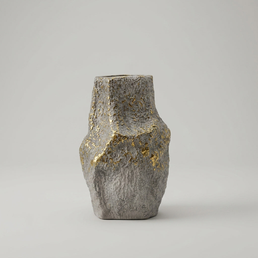 Stone Texture Flower Vase by Zodiya