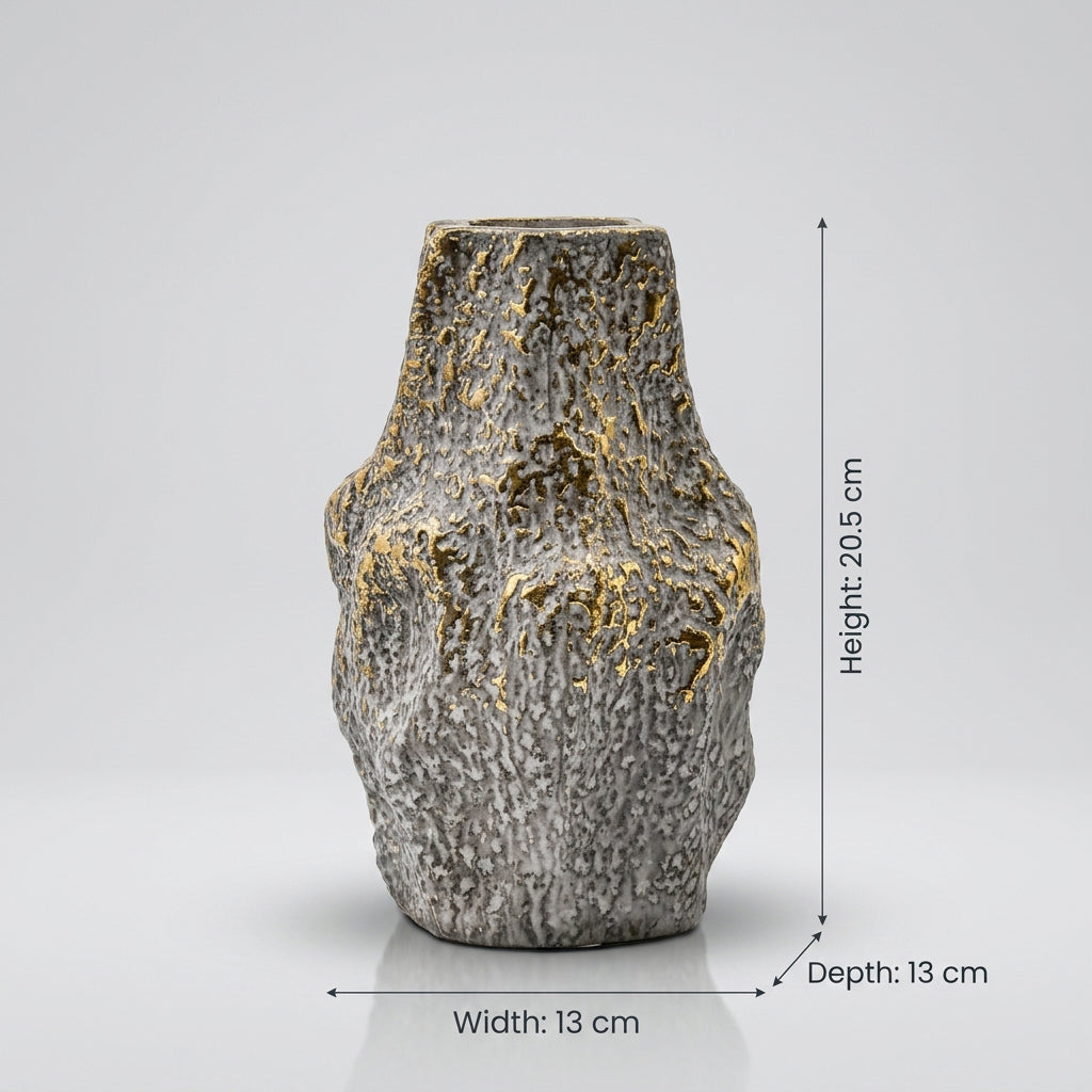 Small Stone Texture Flower Vase by Zodiya