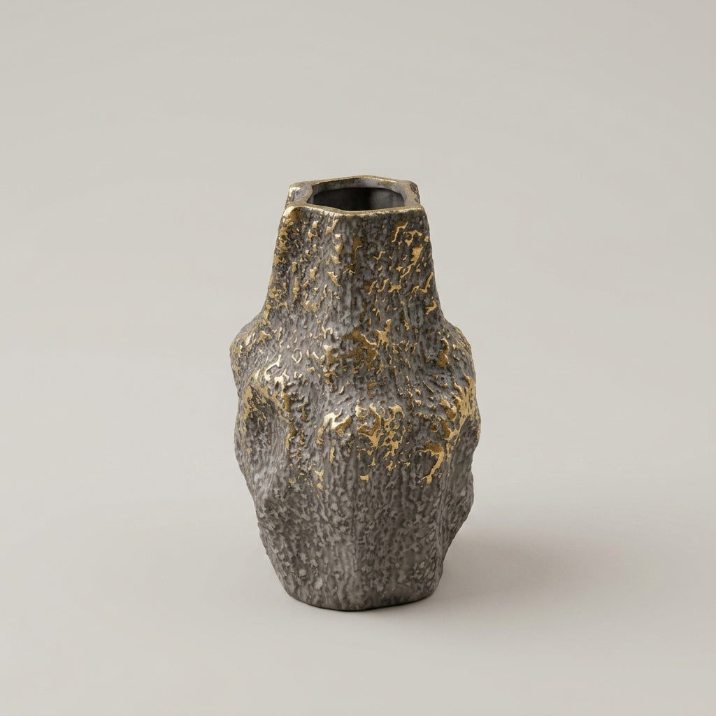 Small Stone Texture Flower Vase by Zodiya