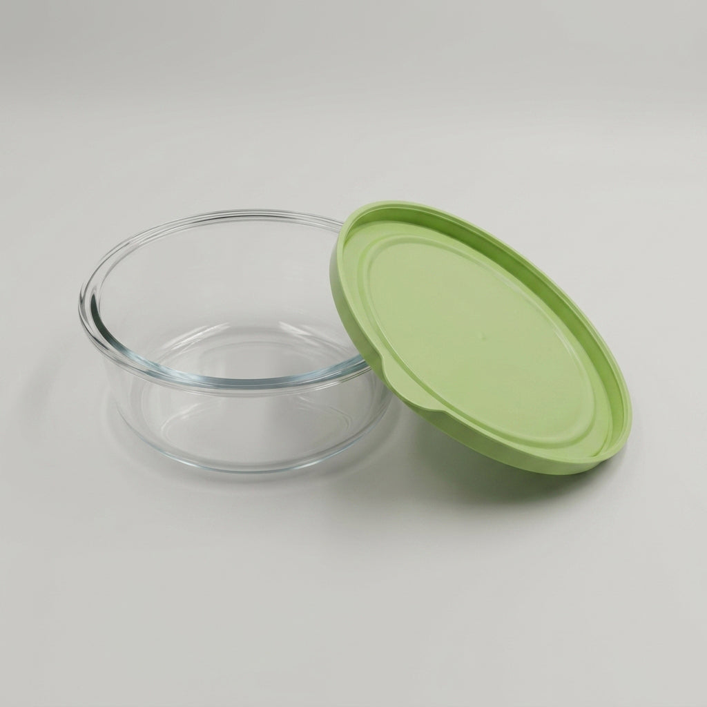 Glass Food Storage Container with Lid (635 ml) by Zodiya