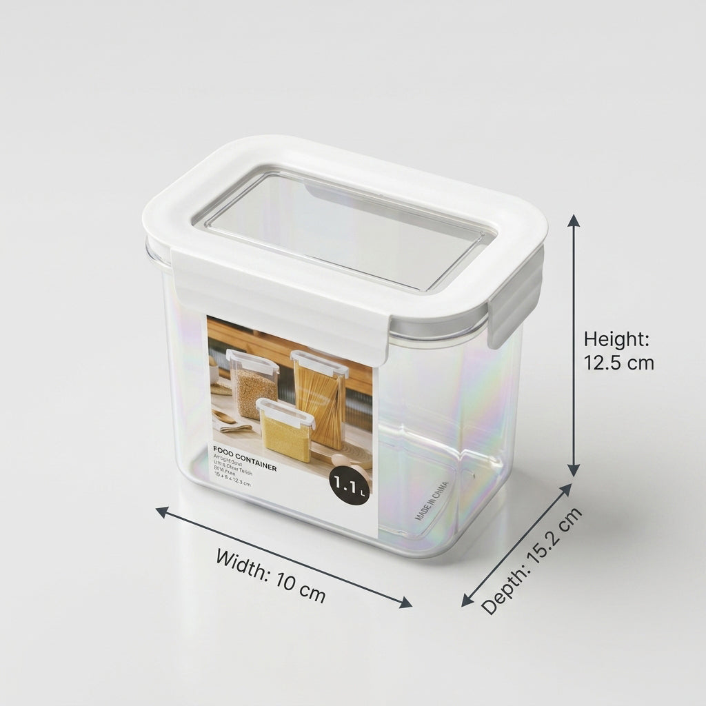 Plastic Food Container Box (1.1 Ltr) By Zodiya