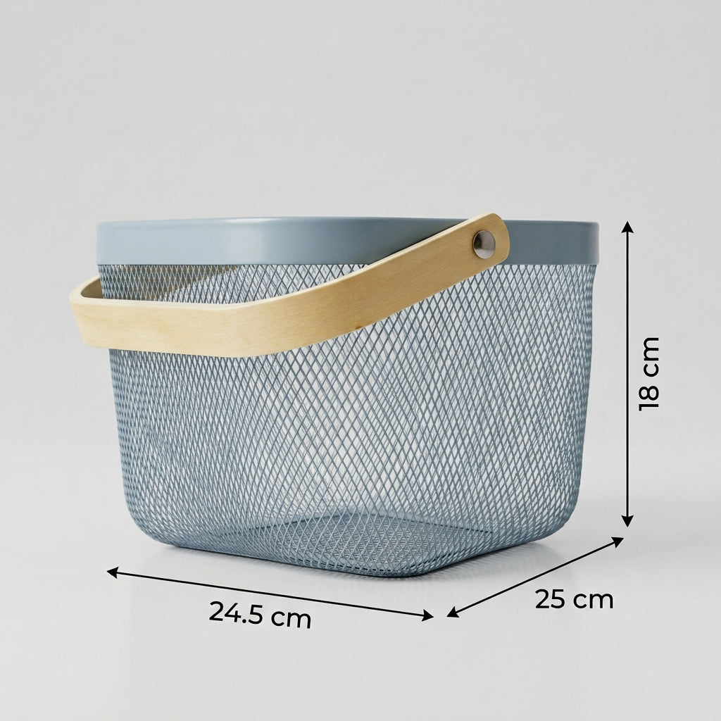 Teal Organiser Basket By Zodiya