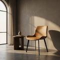 Cruze Brown Leather Dining Chair By Zodiya