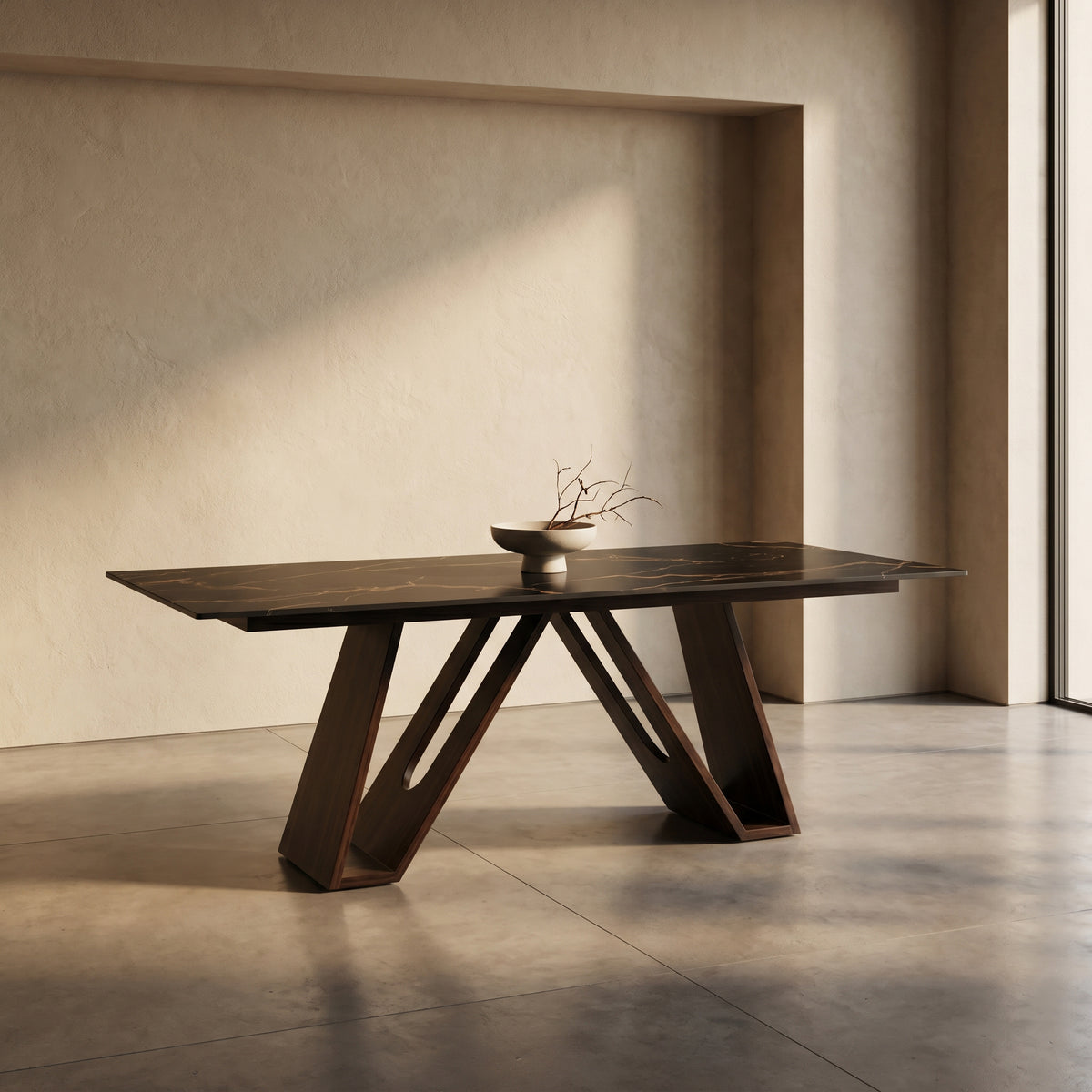 Marble Top 8 Seater Dining Table by Zodiya