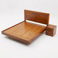 Woodvera Wooden Queen Size Bed with Bedside by Zodiya