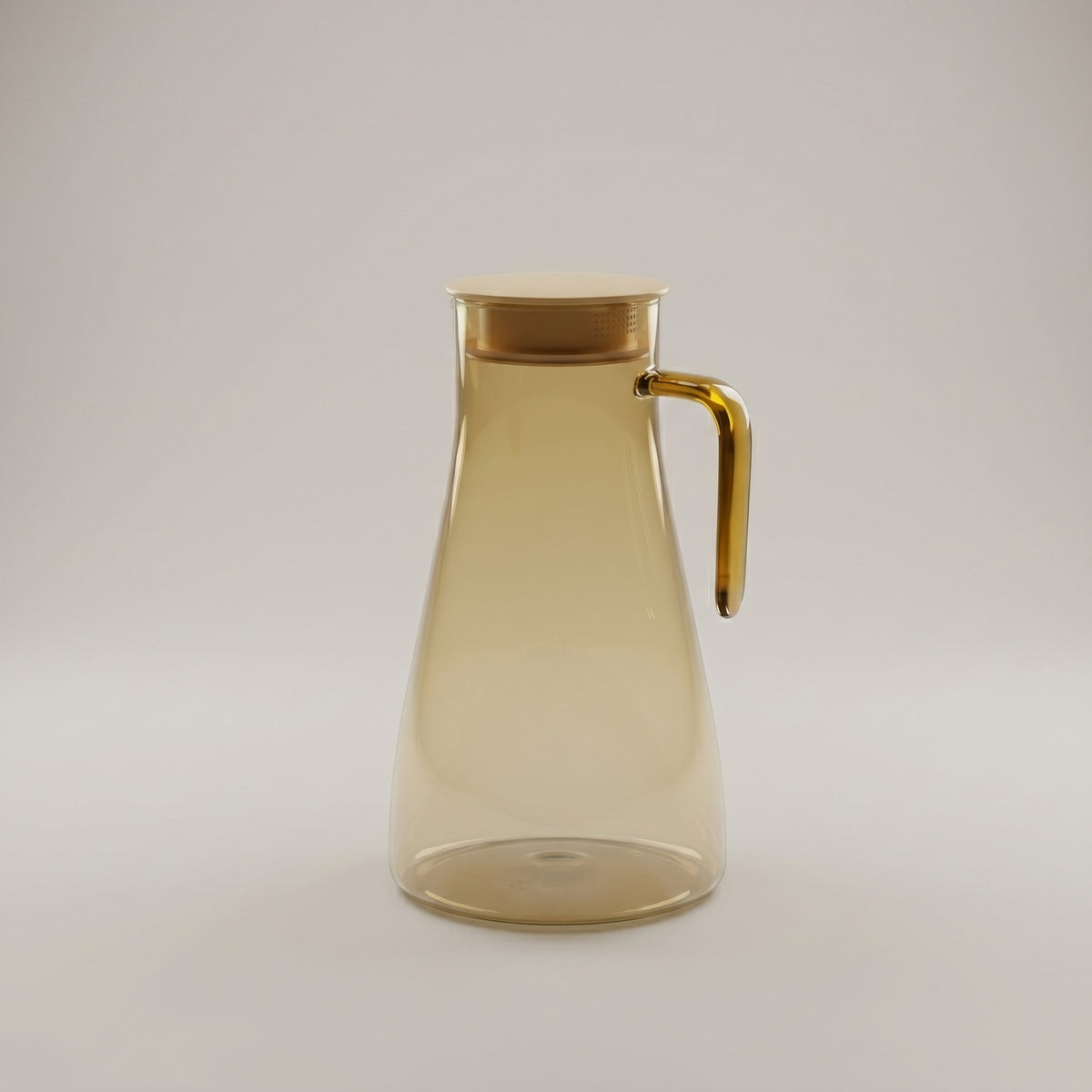 Orange Glass Water Jug by Zodiya