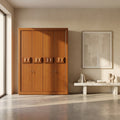 Lunexis Engineered Wood 4 Door Wardrobe by Zodiya