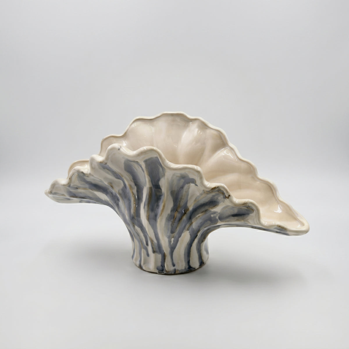 Petal Shape Large Ceramic Flower Vase By Zodiya