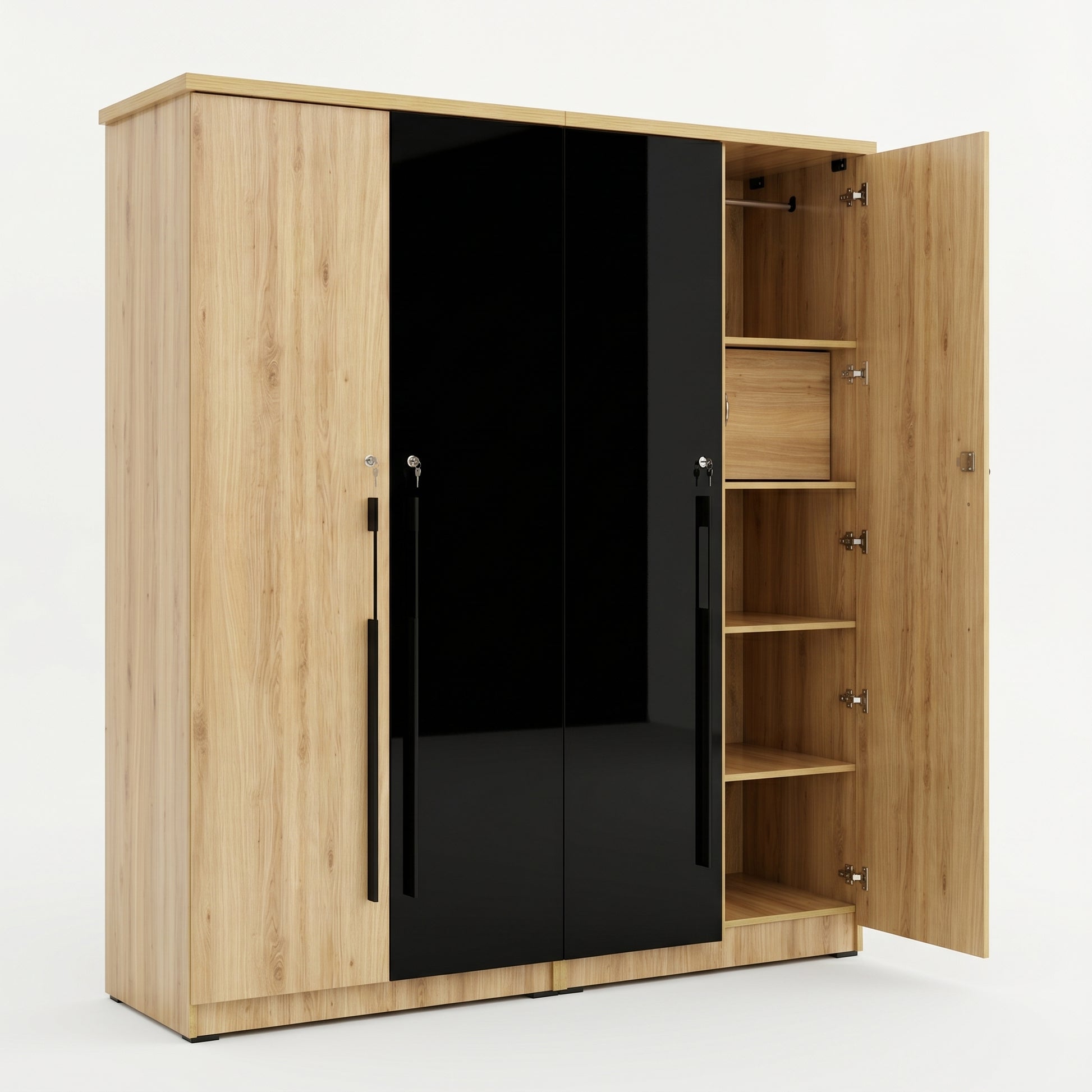 ZDY-FFI-ZAYN 4 DOOR WARDROBE-19169-6