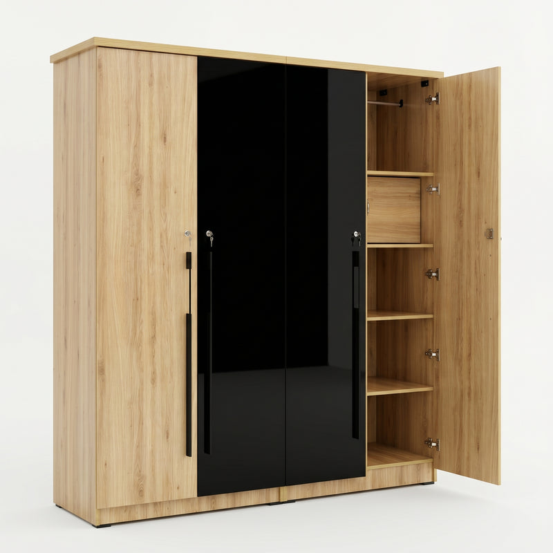 ZDY-FFI-ZAYN 4 DOOR WARDROBE-19169-6