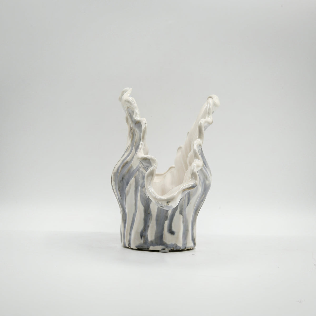 Petal Shape Large Ceramic Flower Vase By Zodiya