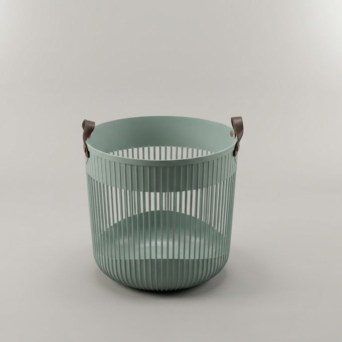 Grey Plastic Laundry Basket By Zodiya
